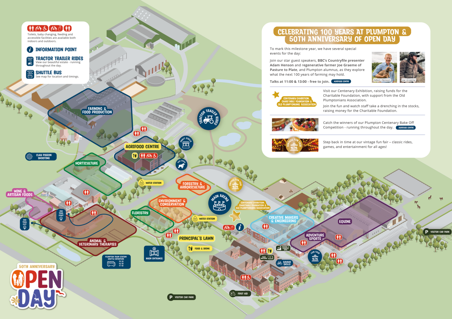 Open Day & Spring Fair 2026 - Map